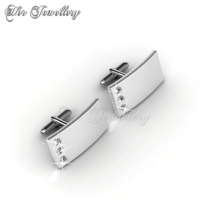 Swarovski Crystals Cufflinks (Mr Matt 3) - Her Jewellery