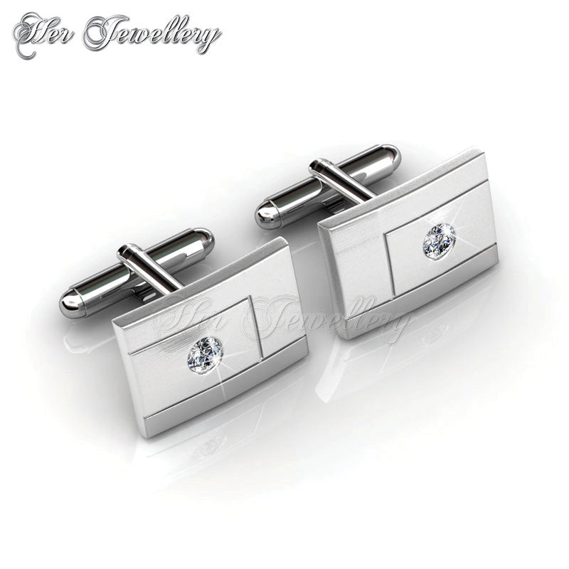 Swarovski Crystals Cufflinks - Groove - Her Jewellery