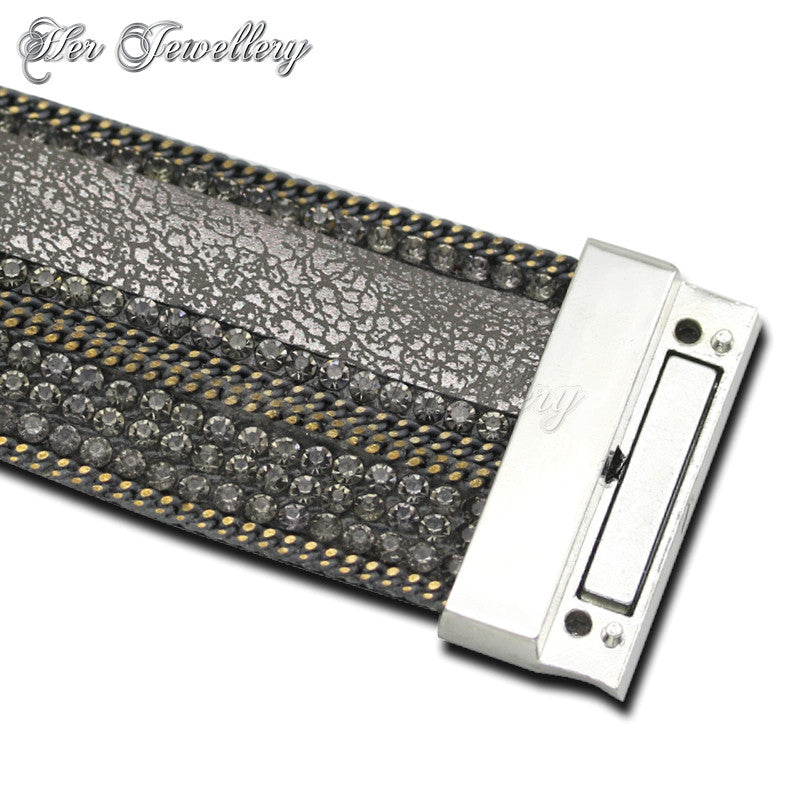 Swarovski Crystals Cross Wrap Bracelet - Her Jewellery