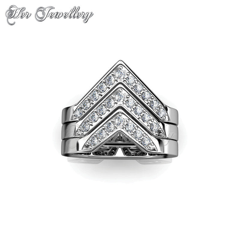 Swarovski Crystals Victory Ring - Her Jewellery