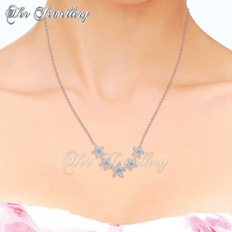 Swarovski Crystals Bloom Quint Pendant - Her Jewellery