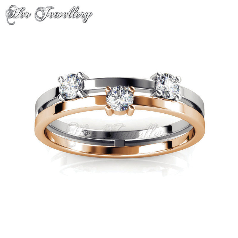 Swarovski Crystals Bonding Ring - Her Jewellery