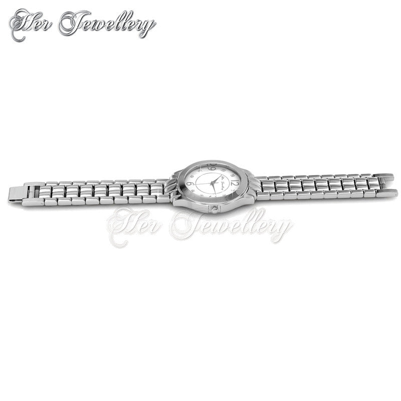 Swarovski Crystals Happy Metallic Watch - Her Jewellery