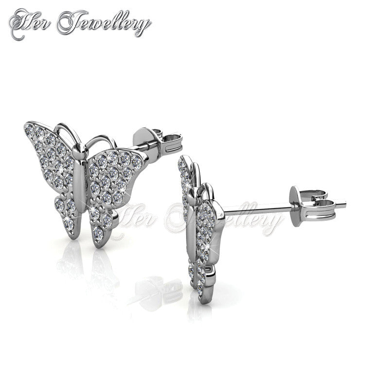Swarovski Crystals Butterfly Earrings†- Her Jewellery