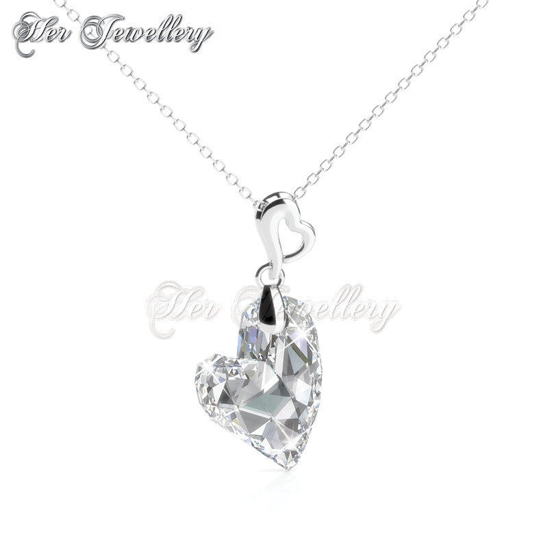 Swarovski Crystals Purely Heart Pendant - Her Jewellery