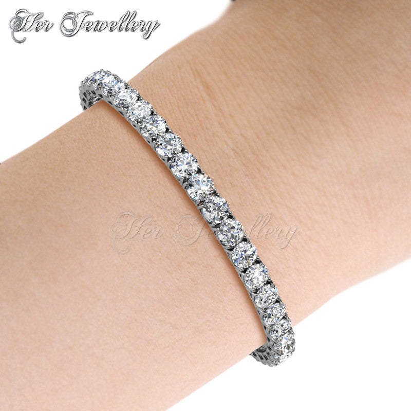 Swarovski Crystals Crystal Tennis Bracelet - Her Jewellery