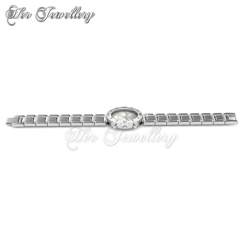 Swarovski Crystals Sporty Metallic Watch - Her Jewellery