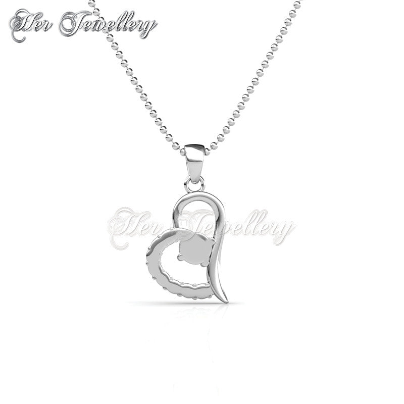 Swarovski Crystals Petite Heart Pendant - Her Jewellery