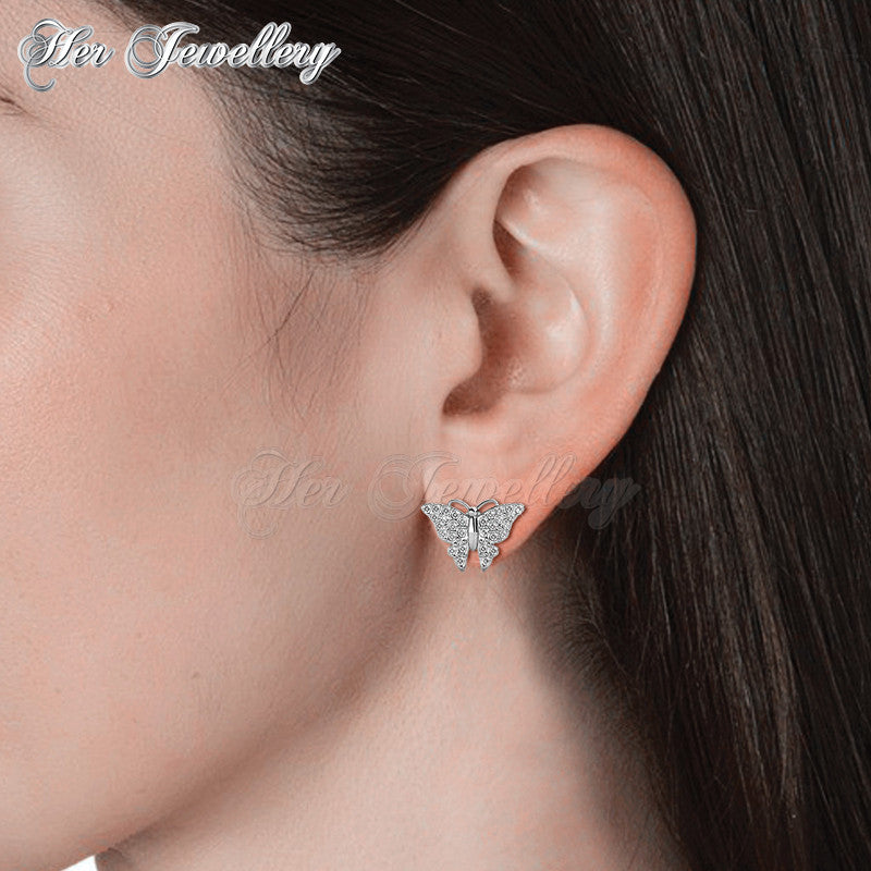 Swarovski Crystals Butterfly Earrings†- Her Jewellery