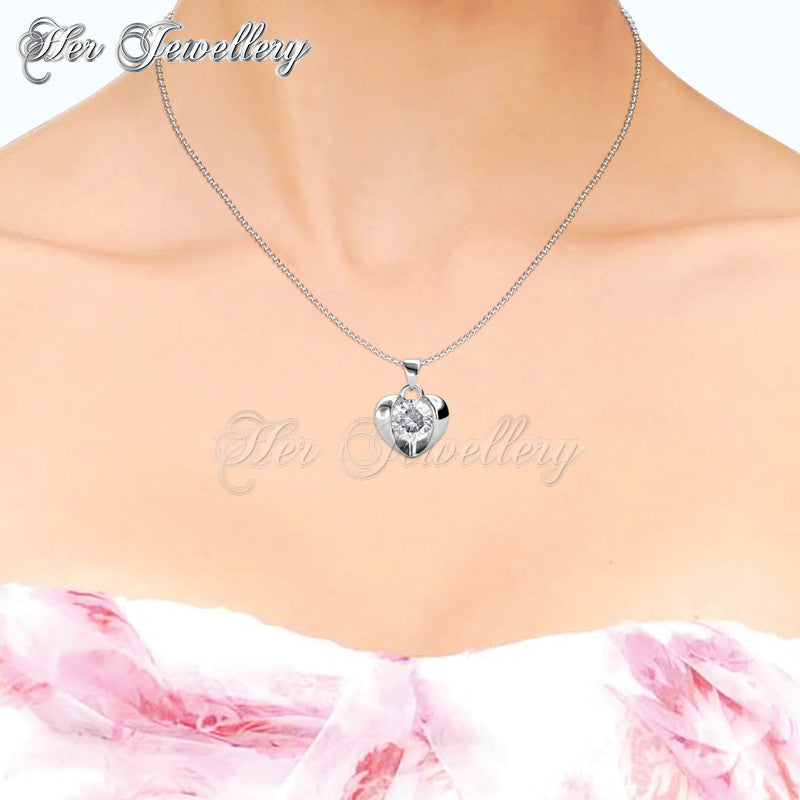 Swarovski Crystals Simply Love Pendant - Her Jewellery