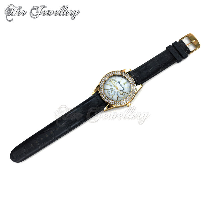 Swarovski Crystals Sonia Leather Watch - Her Jewellery