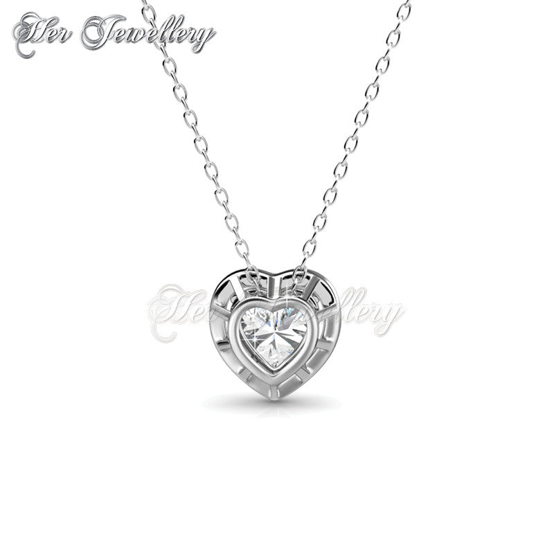 Swarovski Crystals Clarity Love Pendant - Her Jewellery