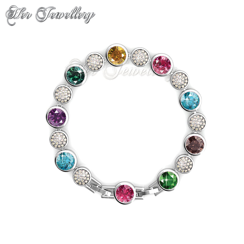 Swarovski Crystals Myriad Birth Stone Bracelet - Her Jewellery