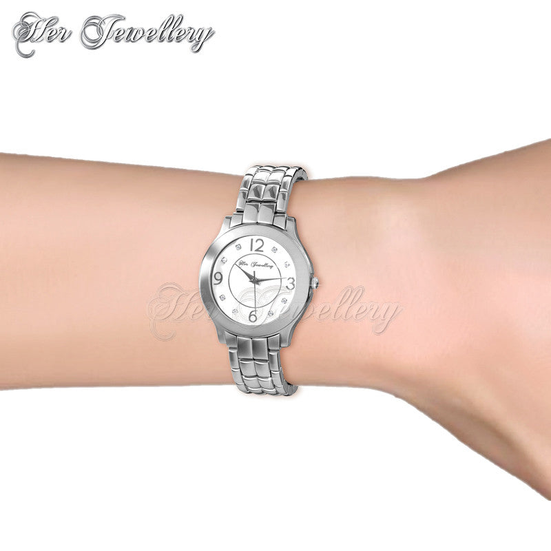 Swarovski Crystals Happy Metallic Watch - Her Jewellery