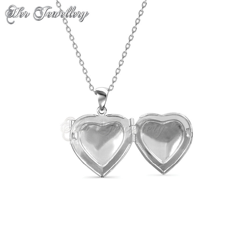 Swarovski Crystals Love Locket Pendant - Her Jewellery