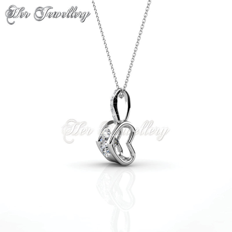 Swarovski Crystals Eternal Love Pendant - Her Jewellery