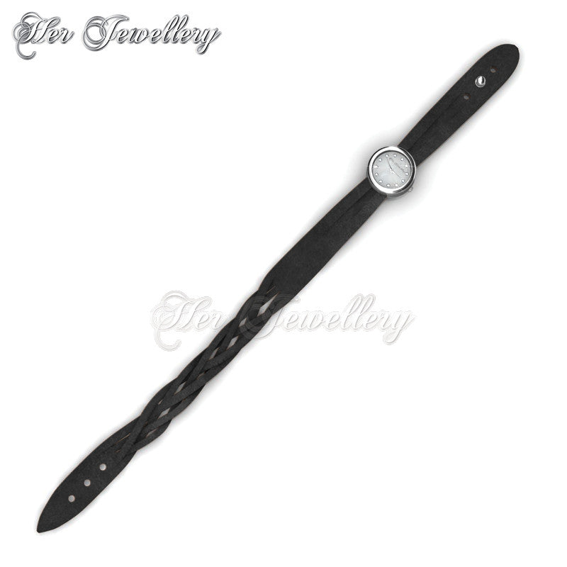 Swarovski Crystals Wrap Leather Watch - Her Jewellery