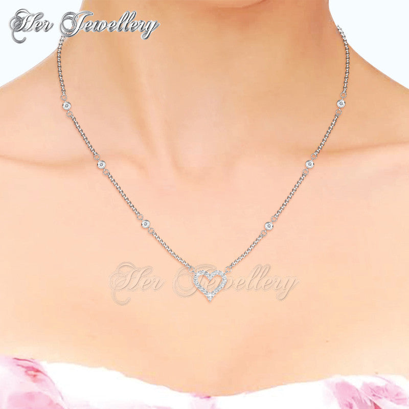 Swarovski Crystals Kindle Love Pendant - Her Jewellery