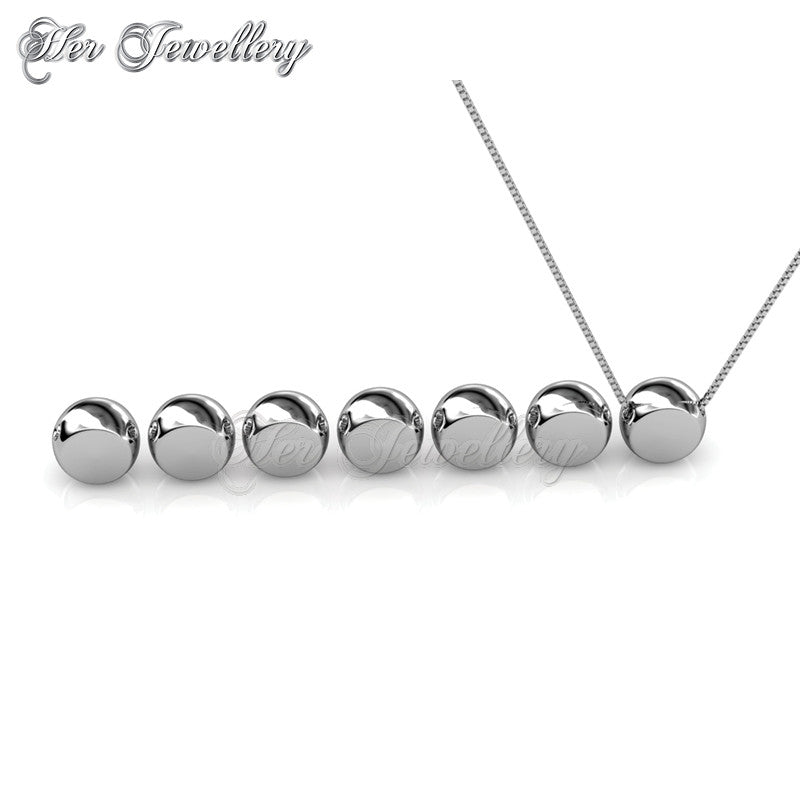 Swarovski Crystals 7 Days Moon Pendants Set - Her Jewellery