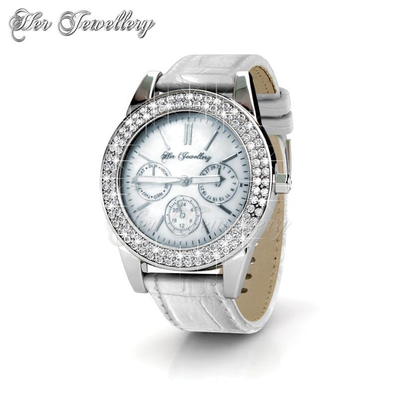 Swarovski Crystals Sonia Leather Watch - Her Jewellery