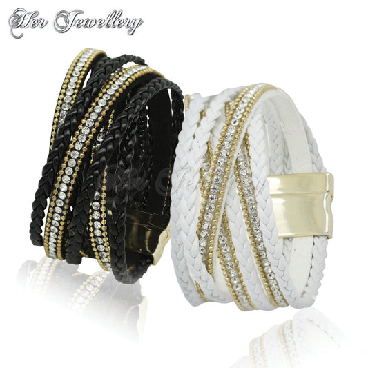 Swarovski Crystals Braided Crystal Bracelet - Her Jewellery