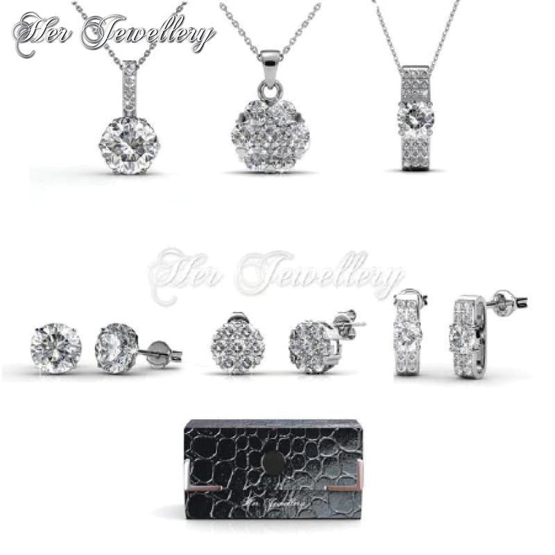 Swarovski Crystals Elegant Travel Setâ€ - Her Jewellery