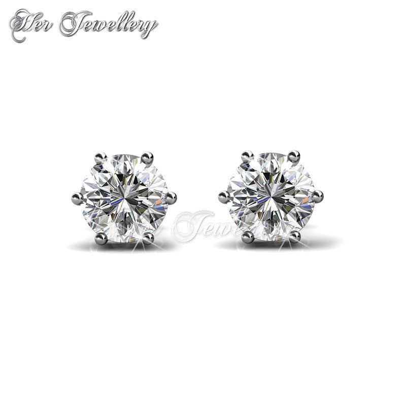 Swarovski Crystals Trinity Earrings Set - Her Jewellery