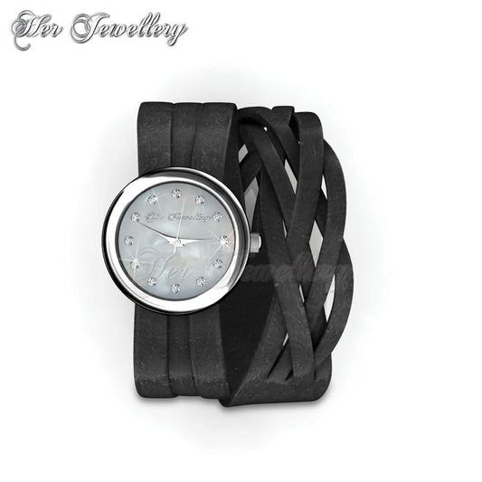 Swarovski Crystals Wrap Leather Watch - Her Jewellery