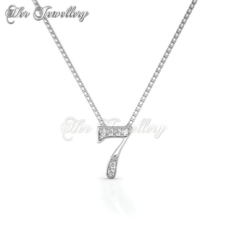Swarovski Crystals Number Pendant - Her Jewellery