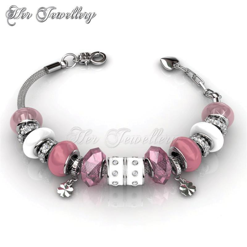 Swarovski Crystals Charm Bracelet - Her Jewellery