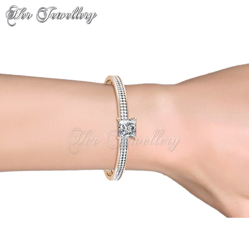 Swarovski Crystals Melorine Bangle - Her Jewellery