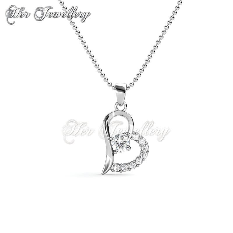 Swarovski Crystals Petite Heart Pendant - Her Jewellery