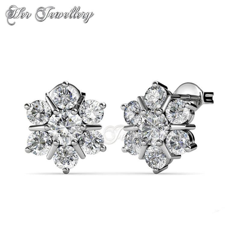 Swarovski Crystals Flowery Earrings†- Her Jewellery