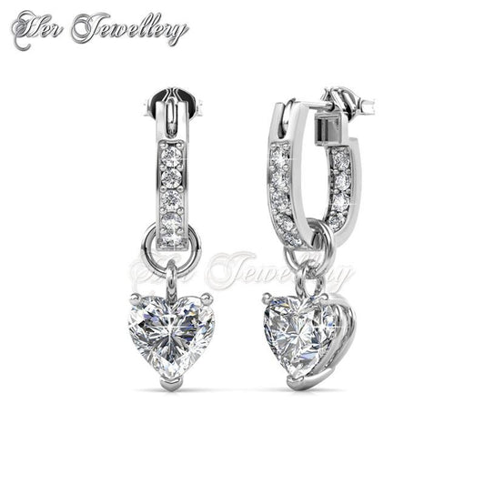 Swarovski Crystals Missy Love Earrings - Her Jewellery