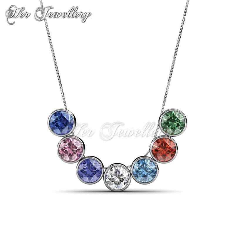 Swarovski Crystals 7 days Pendants Set - Her Jewellery