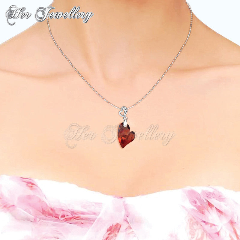 Swarovski Crystals Purely Heart Pendant - Her Jewellery