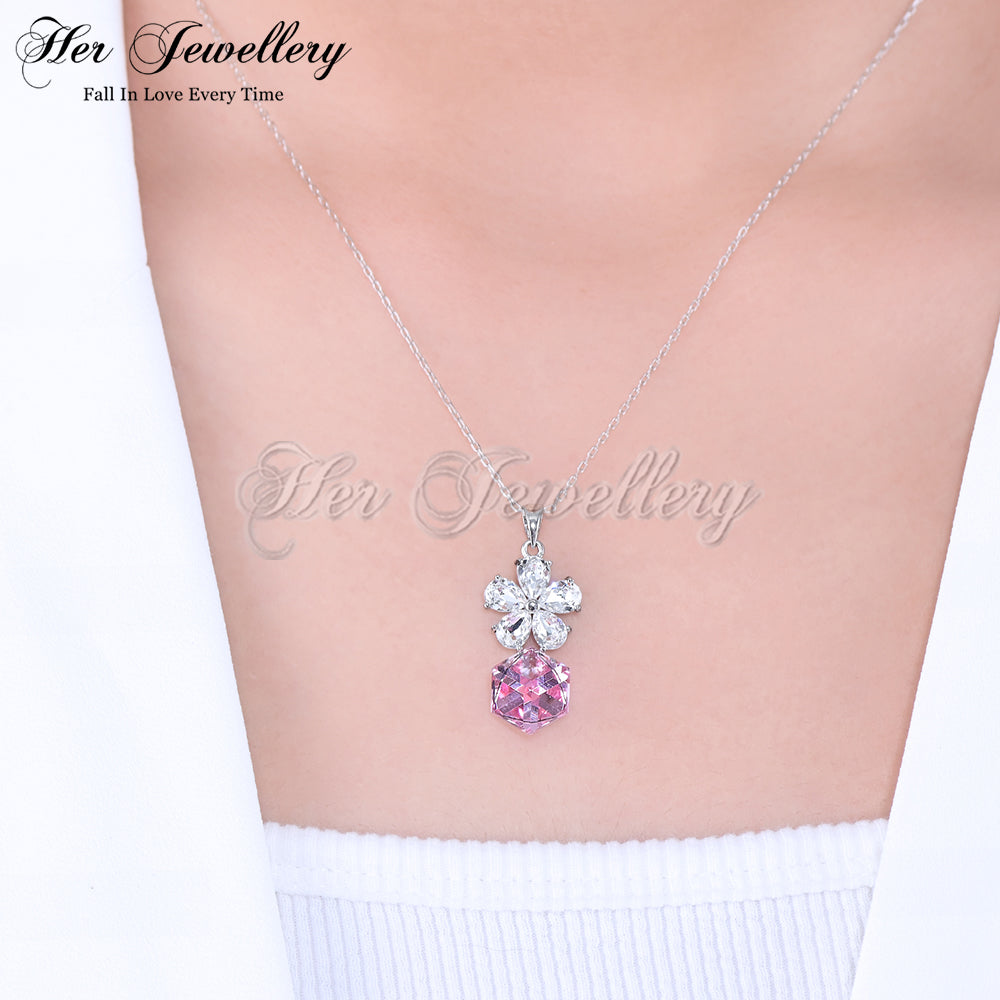 Square Coral Pendant