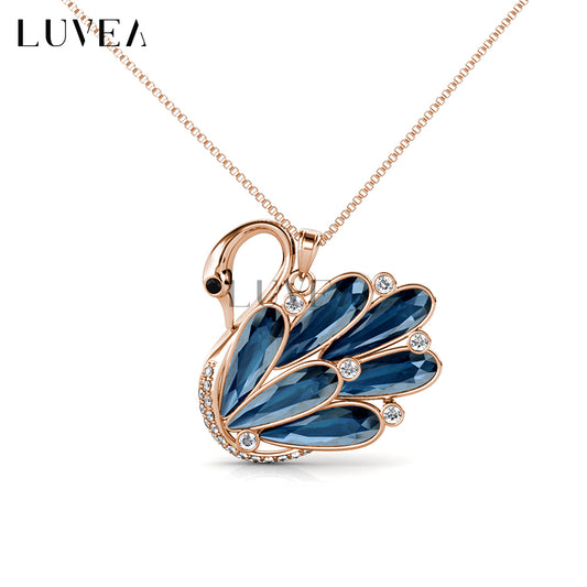 Crystal Swan Pendant