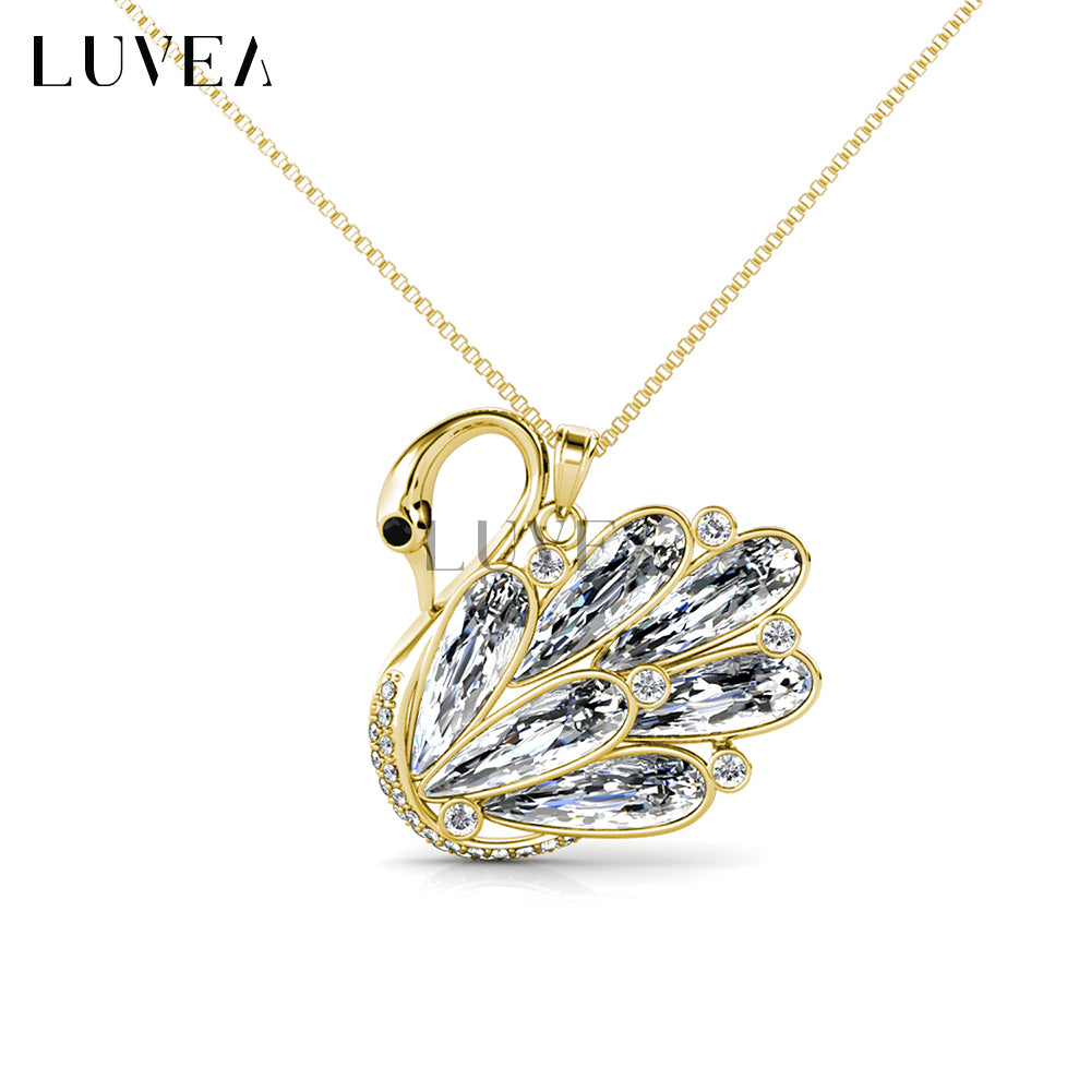 Crystal Swan Pendant