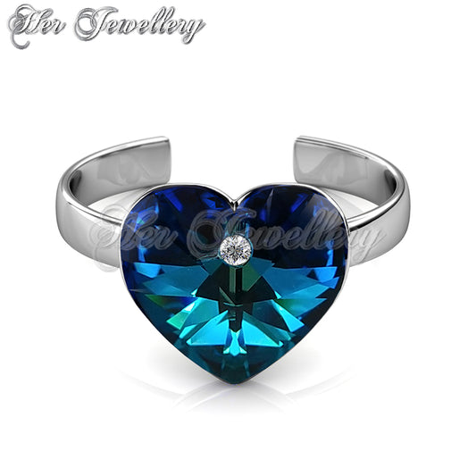 Blue Heart Ring