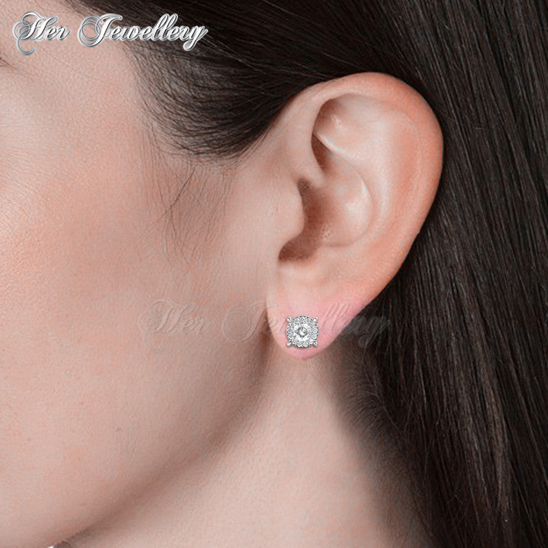 Swarovski Crystals Boat Wheel Earrings - Her Jewellery