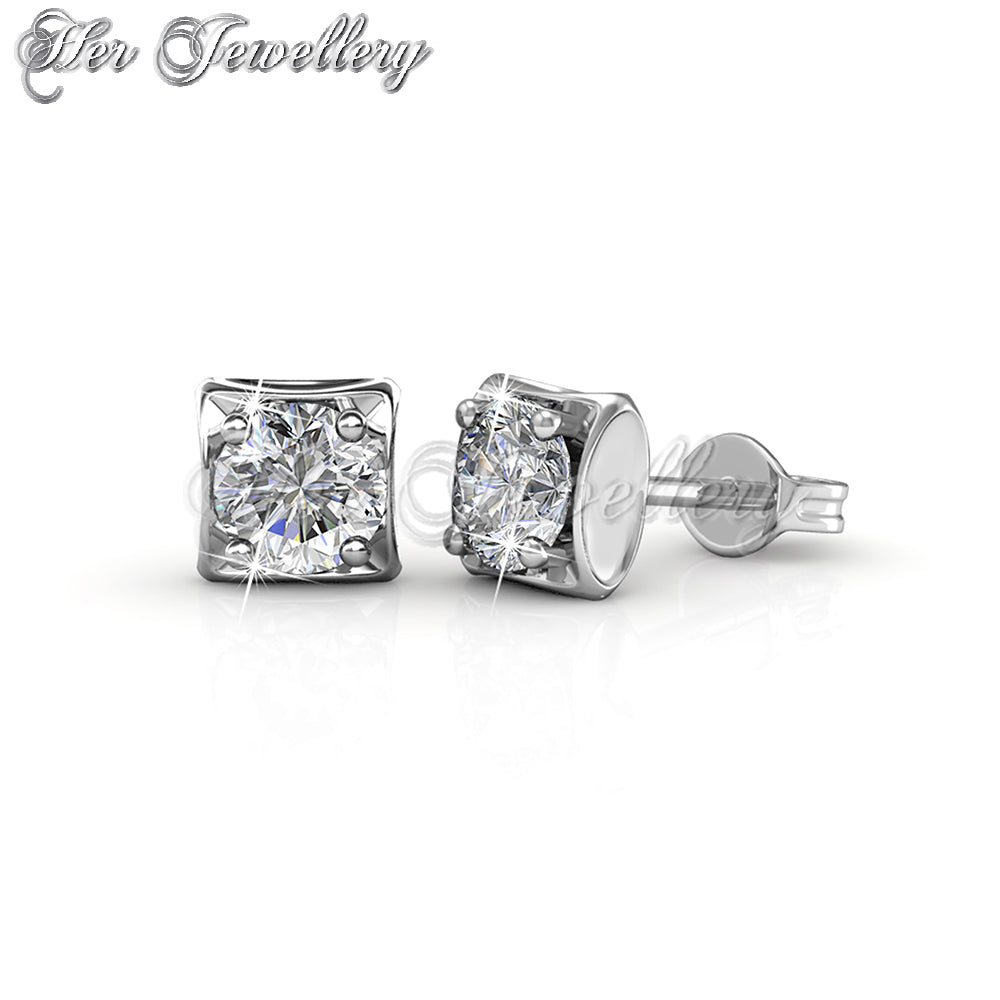 Bold Solitaire Earrings