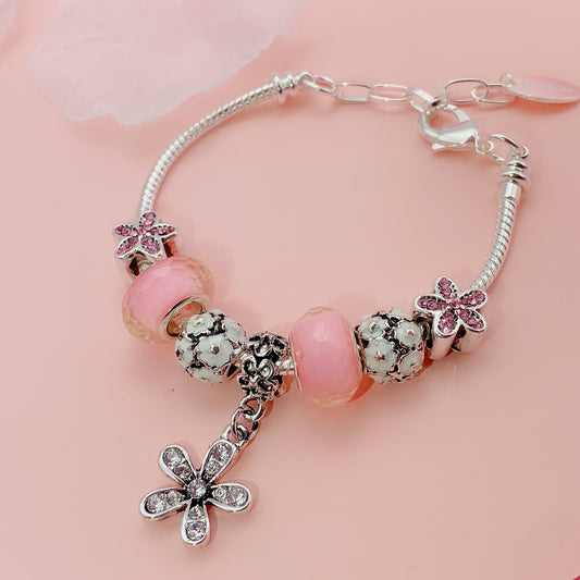 Enchanted Flower Charm Bracelet