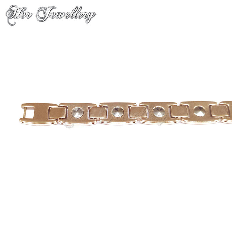 Swarovski Crystals Germanium Bracelet (Rose Gold) - Her Jewellery