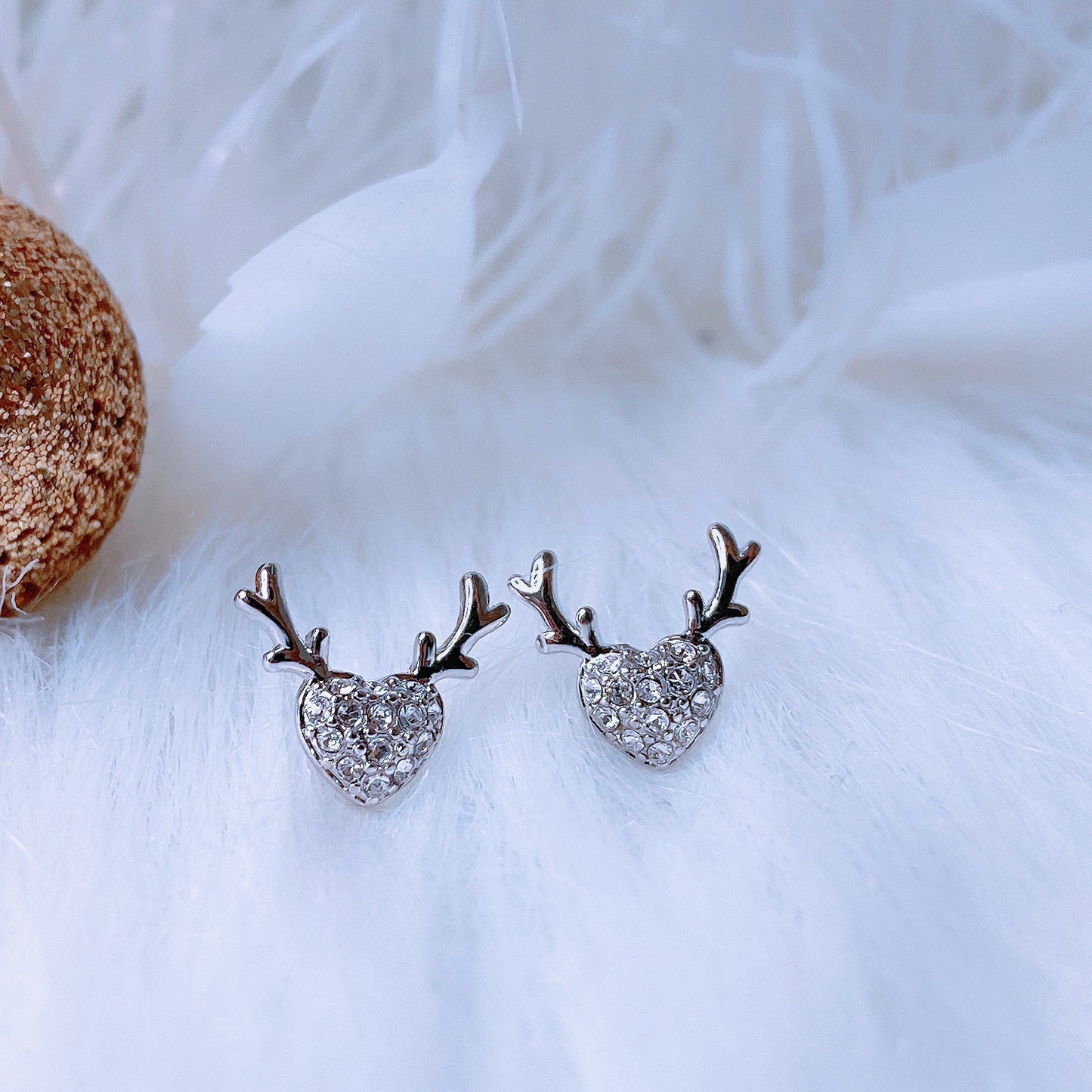 Antlers Love Earrings