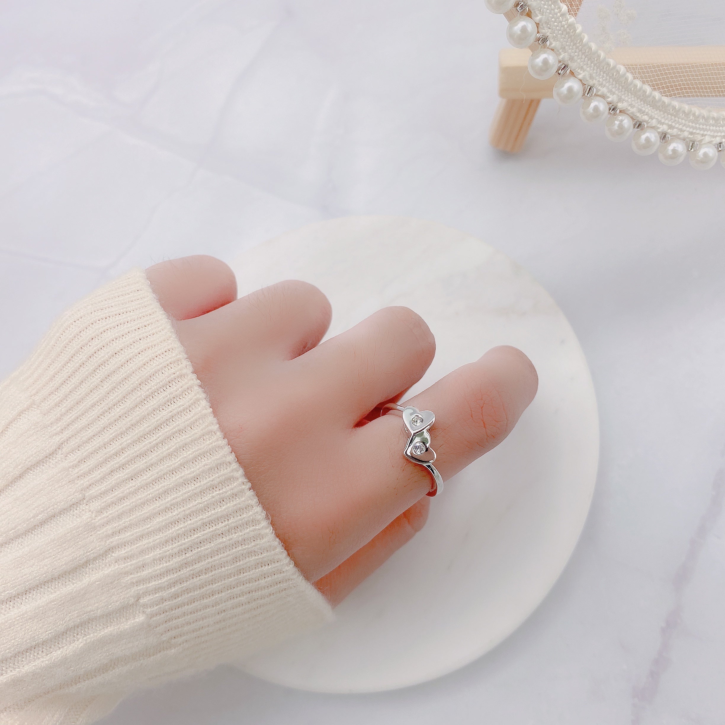 Double on sale love ring