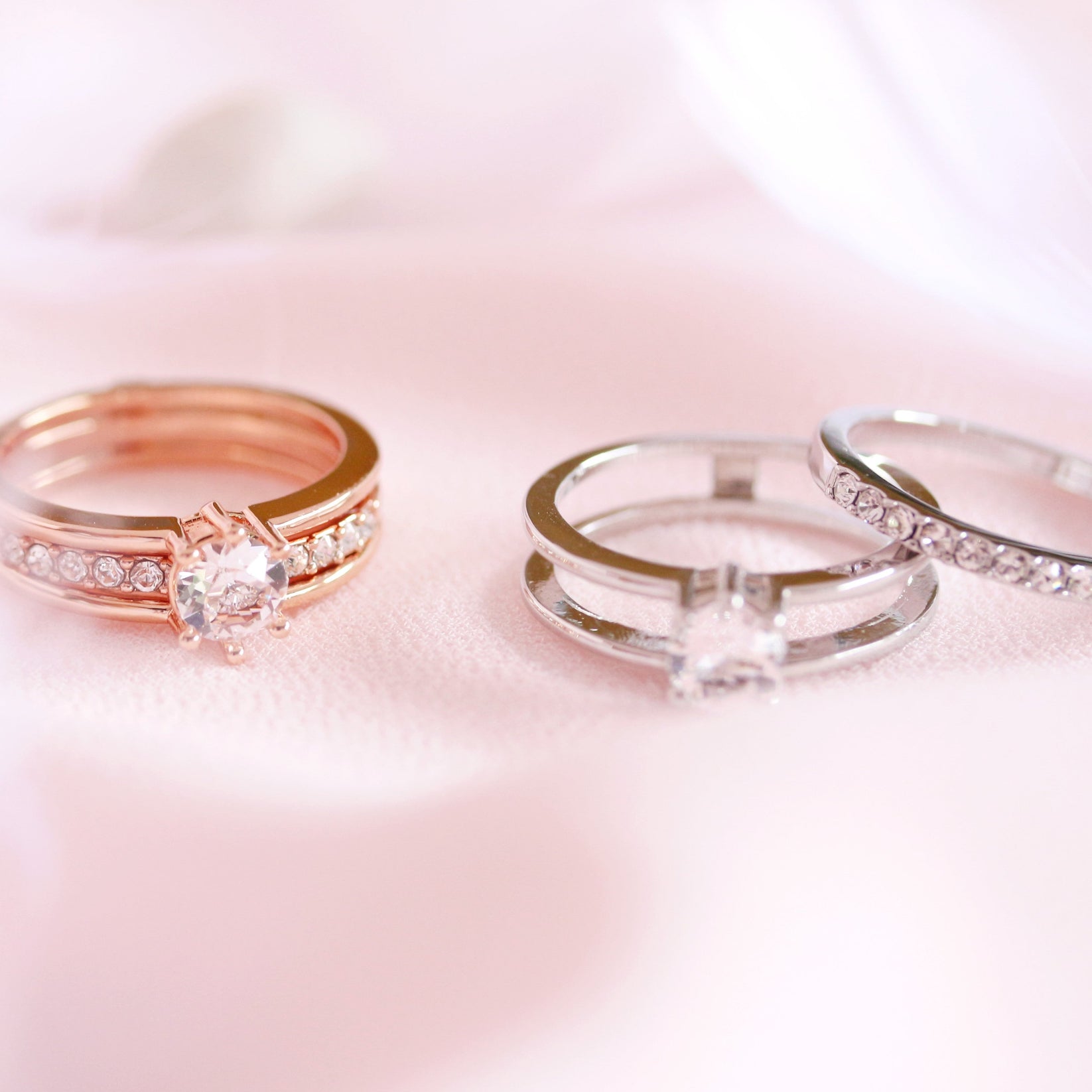 Double Ring (3 Styled) – Her Jewellery