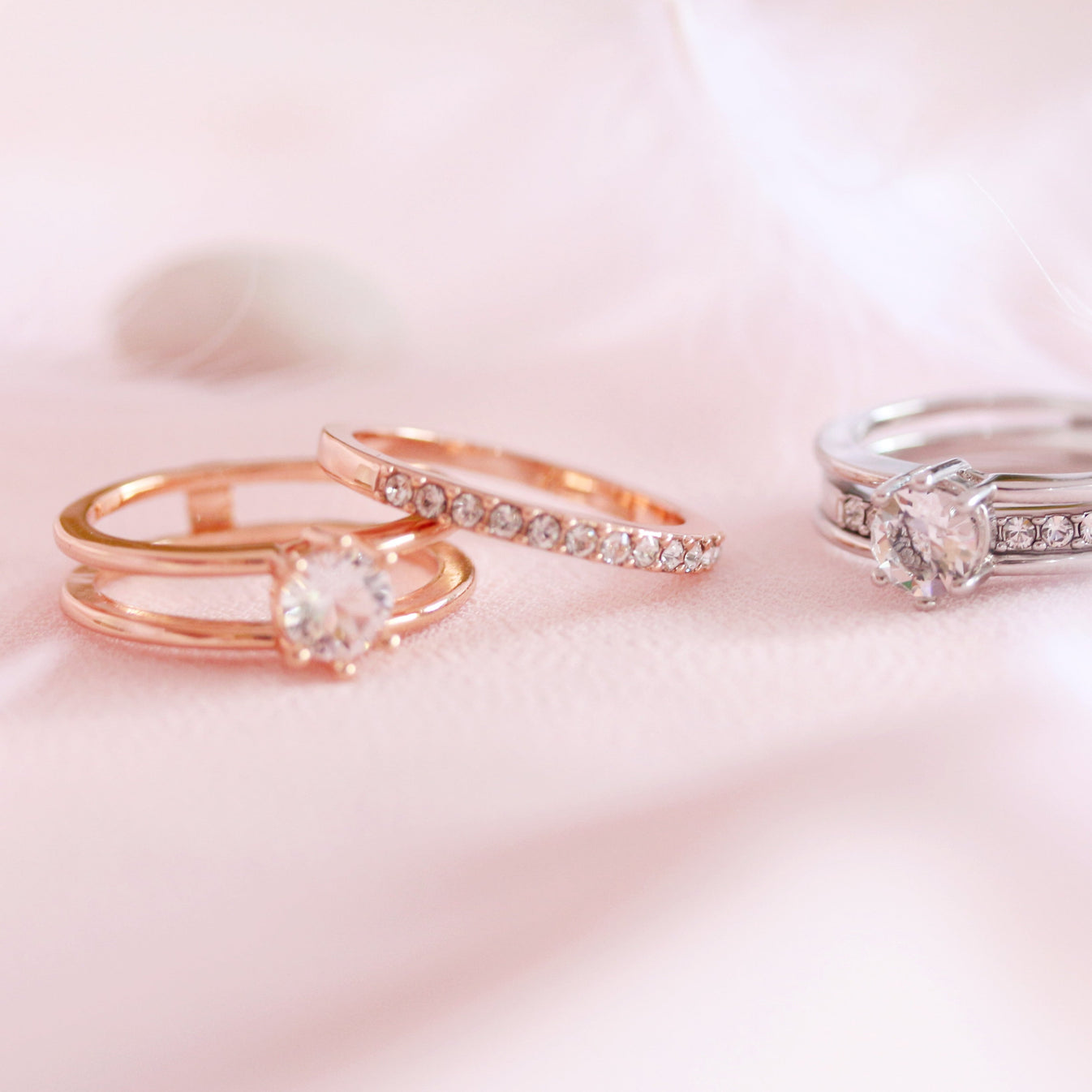 Double Ring (3 Styled) – Her Jewellery