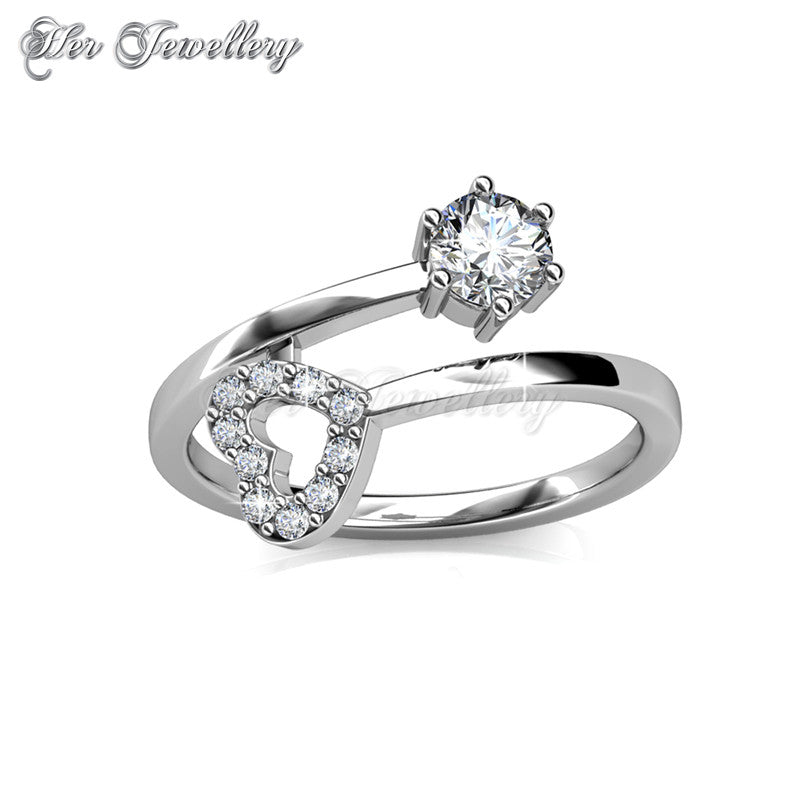Swarovski Crystals Lasting Love Ring - Her Jewellery