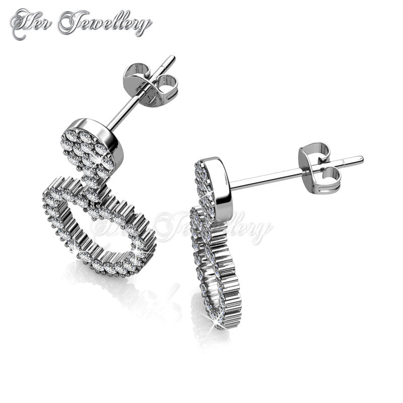 Swarovski Crystals Love Rey Earringsâ€ - Her Jewellery